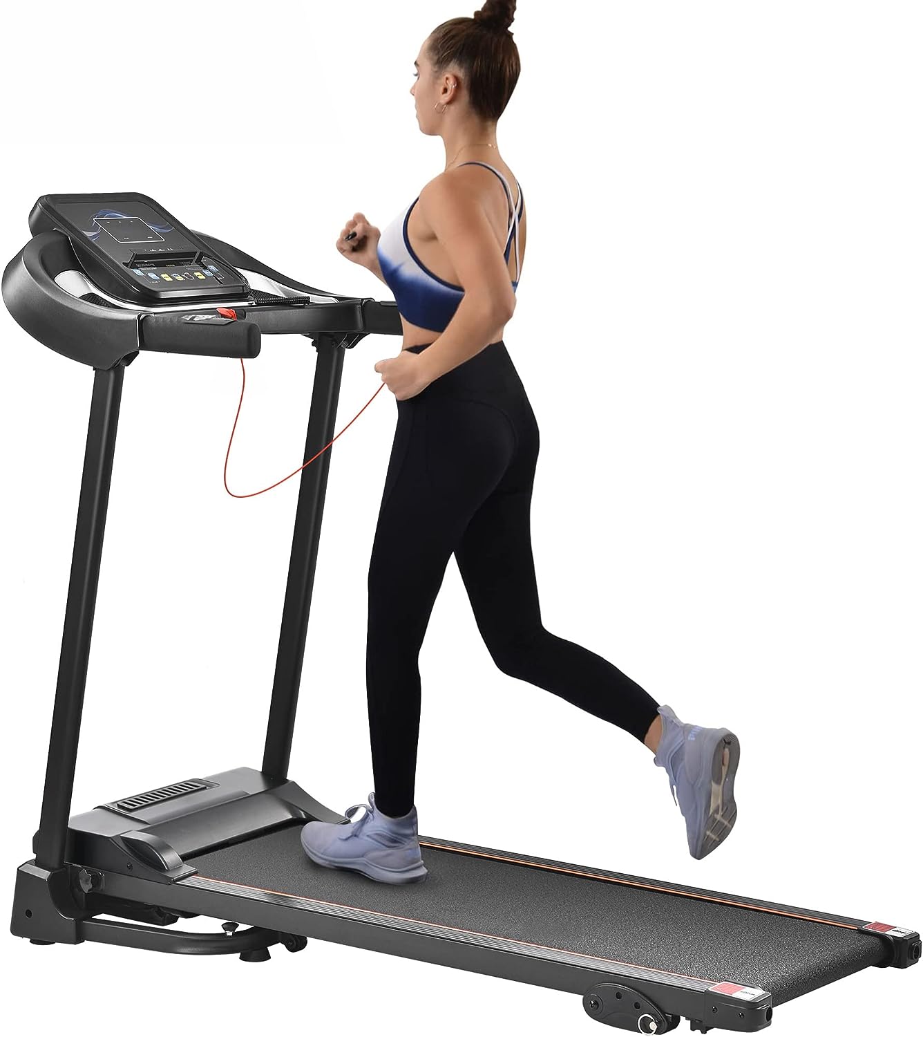 Merax Folding Electric Treadmill with Incline 2.5HP Energy Saving Motor 12 Preset Programs Running Walking Jogging Machine for Home Office Indoor Cardio Exercise