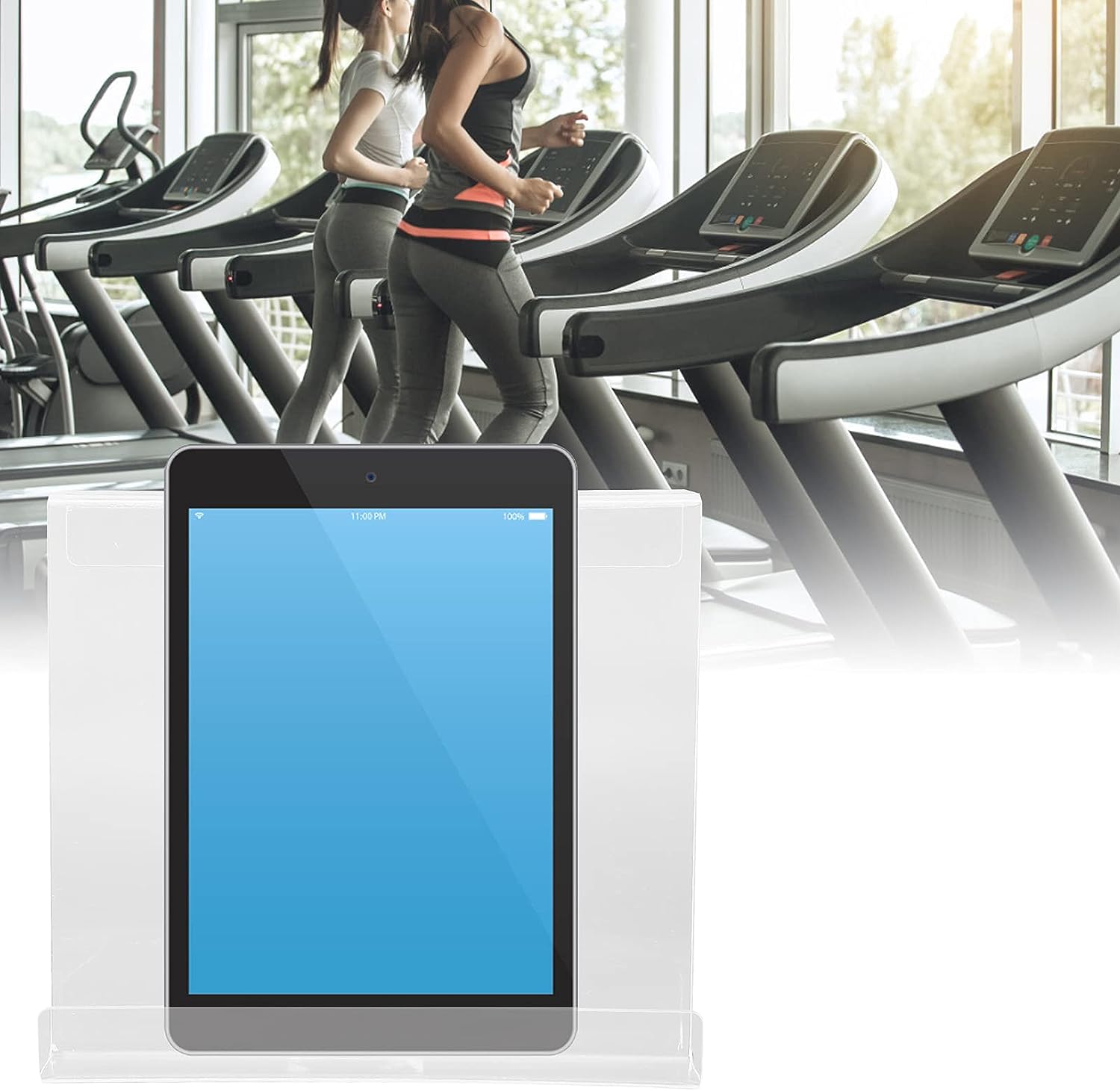 Treadmill Tablet Hanger, Universal Treadmill Book Holder Lightweight for Gym for Home