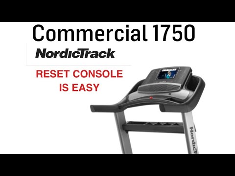 How To Reset Nordictrack Treadmill